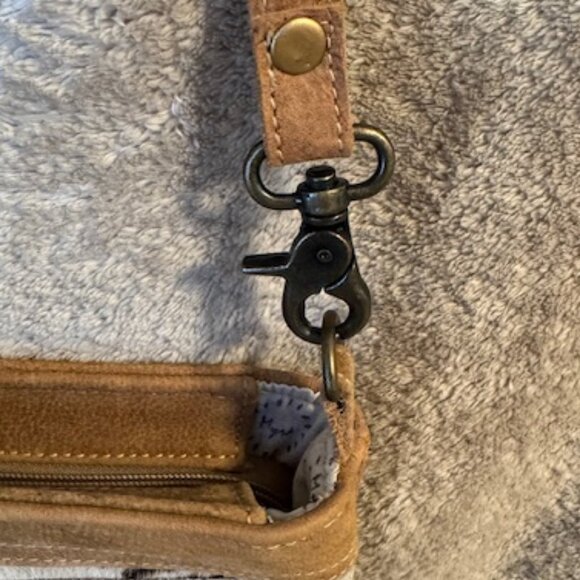 Myra Bag Vintage Bygone Leather & Cowhide Crossboy Bag S-1212 - New With Tags - Picture 14 of 16